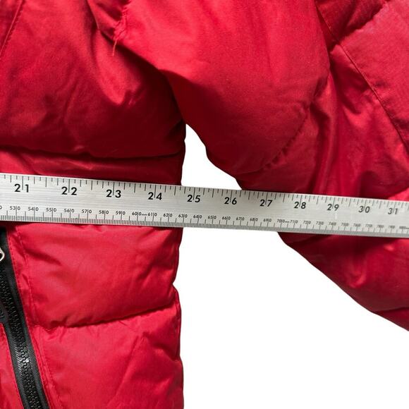 Reebok 1895 Men's Puffer Jacket Hooded Red Size Large - Picture 9 of 9